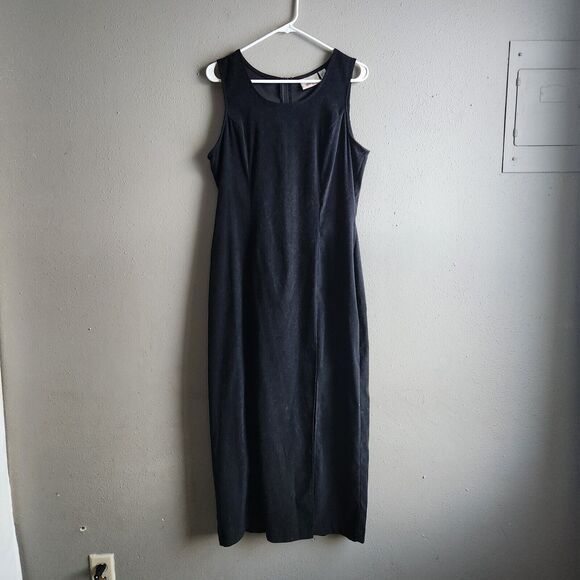 Worthington Dresses & Skirts - 14 Maxi Velvet Sleeveless Dress LBD Goth Whimsigoth Dark Academia Event Business